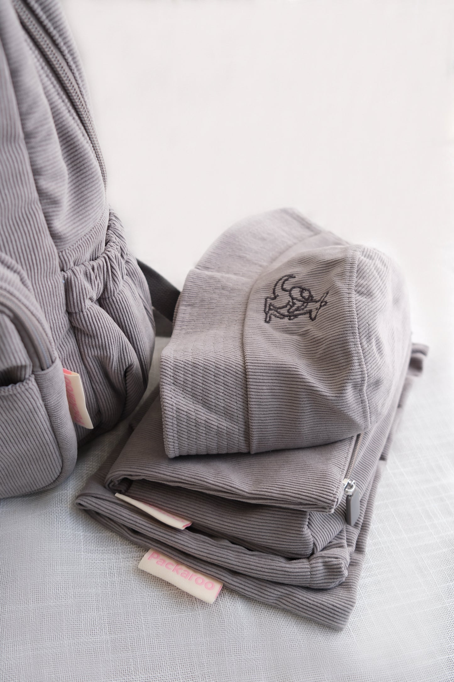Packaroo™ All-in-One Daycare & Kindy Bag Set - Pebble Grey