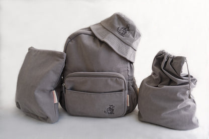 Packaroo™ All-in-One Daycare & Kindy Bag Set - Pebble Grey